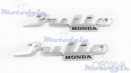 Объемные хромированные буквы Honda Julio логотип изготовлен в соответствии с ори. . фото 1