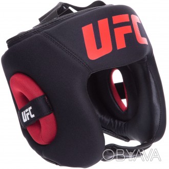 Шлем боксерский с полной защитой кожаный UFC PRO обеспечивает высокий уровень за. . фото 1