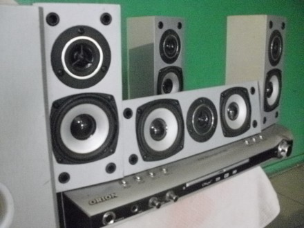 Колонки акустическая система 5.1 с сабвуфером и ресивером ОRION в комплекте пуль. . фото 5