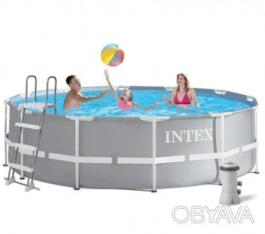 Каркасный бассейн Intex, 366x122 см (картриджный фильтр-насос 3785 л/ч, лестница. . фото 1