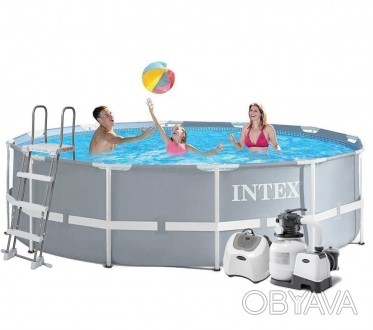 Каркасный бассейн Intex, 366x122 см (хлоргенератор 5 г/ч, песочный фильтр-насос . . фото 1