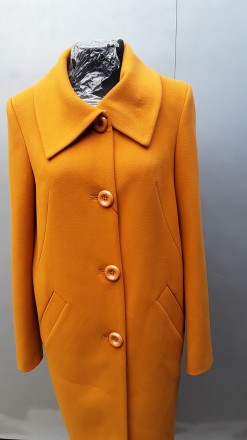 Стильное пальто женское весна  прямого кроя к низу слегка заужено  ткань кашемир. . фото 3