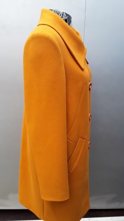 Стильное пальто женское весна  прямого кроя к низу слегка заужено  ткань кашемир. . фото 4