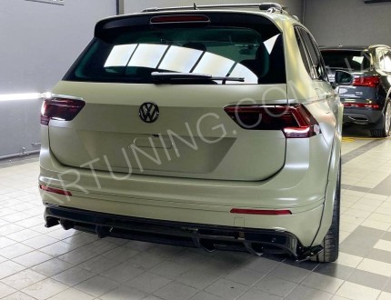 Диффузор Volkswagen Tiguan R-Line 2020 2019 2018 2017. . фото 6