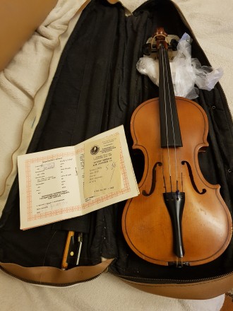Скрипка 1/4 антикварная для детей школьного возраста,Московская фабрика 1986г,со. . фото 2