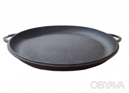Литая крышка-сковорода с рифленым дном чугунная 40х4см Ситон (Кс400)
Описание:
К. . фото 1