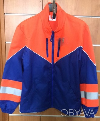 Костюм для дорожных служб Лидер, сине-оранжевый  состоит с куртки и брюк.

Тка. . фото 1