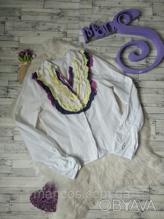 Блузка женская белая с рюшами
в идеальном состоянии
Размер 46(М)
Замеры:
длина 5. . фото 1