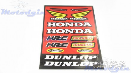 Комплект наклеек японского скутера Honda в наборе четырнадцать наклеек Хонда, ра. . фото 1