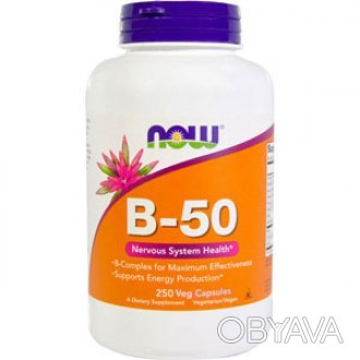 Комплекс витаминов группы Б 50 Now Foods B-50 (100 капс) нау фудс. . фото 1