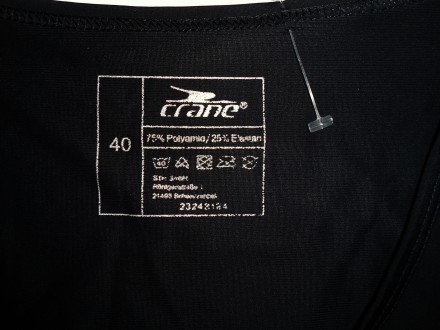 Черная спортивная футболка  Crane
Размер:   40  Материал:   75% polyamid 25% el. . фото 5