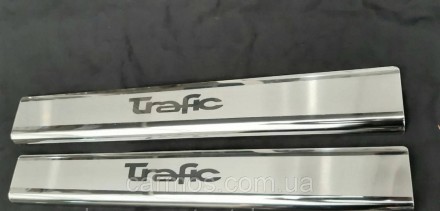 Накладки на пороги Renault trafic 2015+ (Рено трафик), нерж.. Киев. фото 1