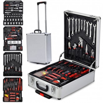 Профессиональный набор инструментов в чемодане с тележкой 399 штук
Комплектация . . фото 2