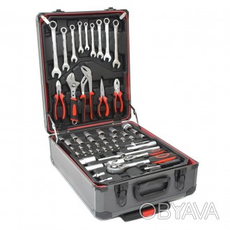 Профессиональный набор инструментов в чемодане с тележкой 399 штук
Комплектация . . фото 1
