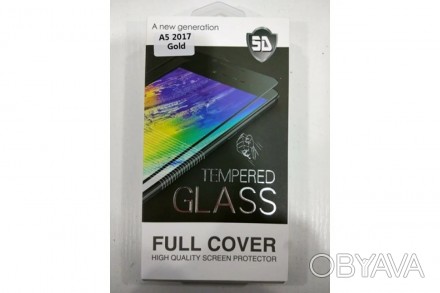 Панель передняя 5D GLASS Samsung A5 2017 White black gold 
Описание:
Защитное ст. . фото 1
