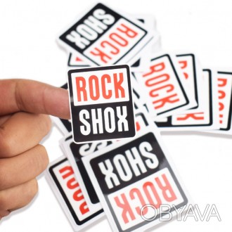Декоративные наклейки «ROCKSHOX» - качественные наклейки на раму, которые помогу. . фото 1