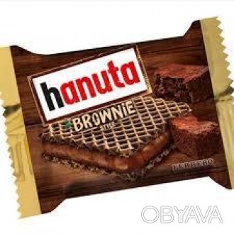 Вафля Hanuta Brownie 22 g
Hanuta Brownie - вафля с какао-кремом со вкусом брауни. . фото 1