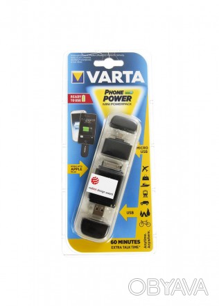 Решение Varta Mini Powerpack Charger-Smart 2-в-1 Совместимо со всеми 30-контактн. . фото 1