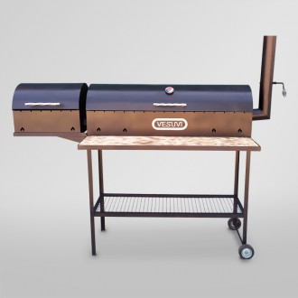 Мангал барбекю стационарный Vesuvi Chef 1000 3 mm (термометр, колеса, полка, дро. Одеса. фото 1 Мангал барбекю стационарный Vesuvi Chef 1000 3 mm (термометр, колеса, полка, дро. Одеса. фото 1