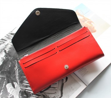 Кожаный стильный женский кошелек ручной работы
Размер: 20см × 10см × 3см.
Отделе. . фото 4