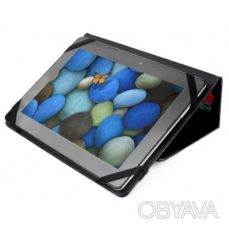 Обложка-стенд Drobak для планшета 10"-10.1" (Black Flower)
Универсальный чехол-с. . фото 1