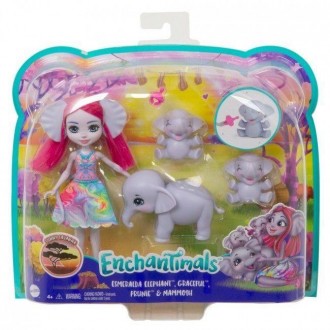 Кукла Энчантималс Enchantimals Семья слоненка Эсмеральды Esmeralda GTM30. Киев. фото 1 Кукла Энчантималс Enchantimals Семья слоненка Эсмеральды Esmeralda GTM30. Киев. фото 1