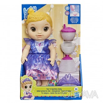 
Baby Alive кукла пупс чайный сервиз чаепитие tea n sparkles doll, color-changin. . фото 1