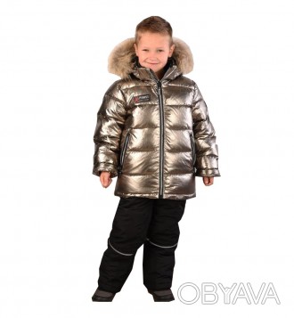 Куртка зимняя, для мальчика, внешний и внутренний материалы - полиэстер 100%, ут. . фото 1