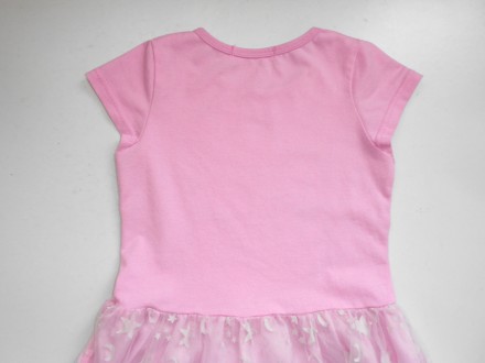 Розовое детское платье с принтом  LOL Friends Xuan 
Возраст:  6 – 7 лет. . . фото 5