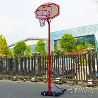 	Тип: cтойка баскетбольная;Высота: от 2,10м до 2,60м;Размер щита: 90х60см;Матери. . фото 1