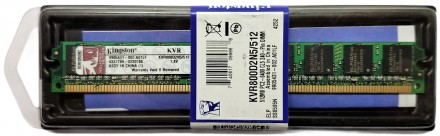 Память для ПК DDR2 512MB 800 MHz Kingston ValueRAM KVR800D2N5/512. Київ. фото 1 Память для ПК DDR2 512MB 800 MHz Kingston ValueRAM KVR800D2N5/512. Київ. фото 1