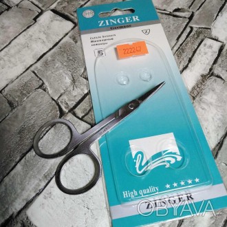 Zinger ножницы для маникюра тонкие с острыми концами. . фото 1
