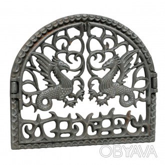 Каминный портал "Дракон" имеет закругленную форму сверху и двух прекраснных драк. . фото 1