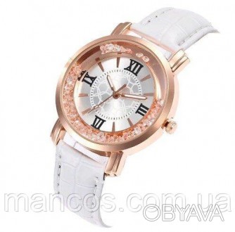 Женские наручные часы Rhinestone белые с белым ремешком
Часы очень красиво смотр. . фото 1