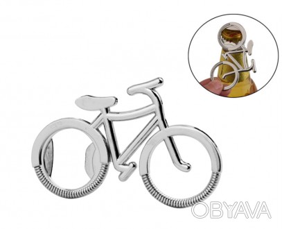 Стильный металлический брелок на ключи в виде миниатюрного велосипеда, который с. . фото 1