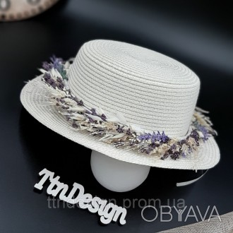 Шляпа декорирована искусствеными цветами. Урашение сьемное, можно использовать т. . фото 1