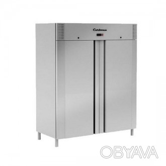 Холодильный шкаф Carboma R1120 INOX с металлическими дверьми - надежный в эксплу. . фото 1