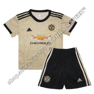 Детская футбольная форма Манчестер Юнайтед 2019-2020 Adidas выездная. Купить фут. . фото 2