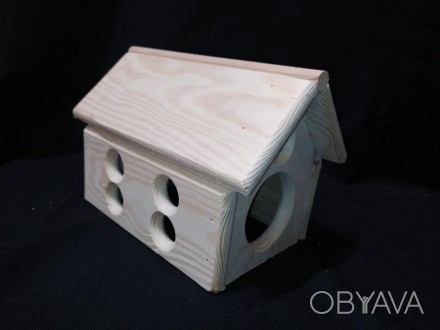 Интерьерное укрытие - деревянный домик, прекрасно подойдёт для морской свинки, к. . фото 1