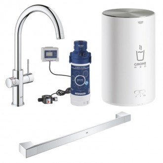 Набір Grohe змішувач для кухні з бойлером Red Duo 30083001 M-size + тримач для р. Киев. фото 1