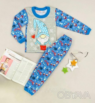 Детская пижама теплая. Яркая и красивая пижама для детей, прекрасно подойдет как. . фото 1