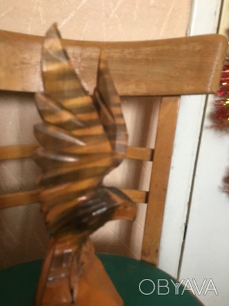 Статуэтка настольная/настенная деревянная Орёл в отличном состоянии   Ссср высок. . фото 1