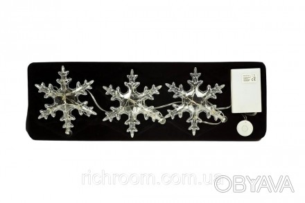Светодиодная гирлянда с декоративными Снежинками от нидерляндской компании Chris. . фото 1