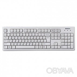 Клавиатура A4Tech KM-720 USB White представляет из себя стандартную слим клавиат. . фото 1