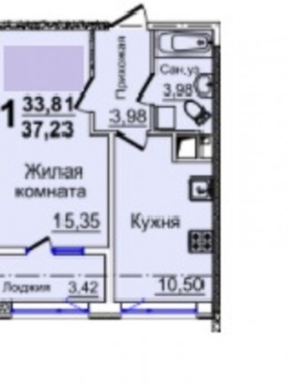 Предлагается в продажу однокомнатная квартира в 37 Жемчужине, хорошее расположен. Киевский. фото 2