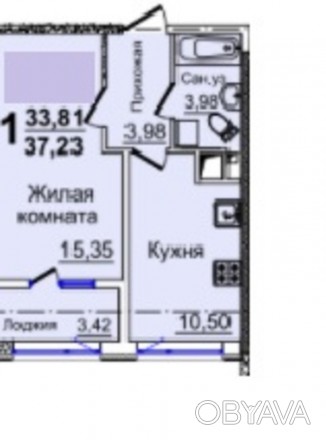 Предлагается в продажу однокомнатная квартира в 37 Жемчужине, хорошее расположен. Киевский. фото 1