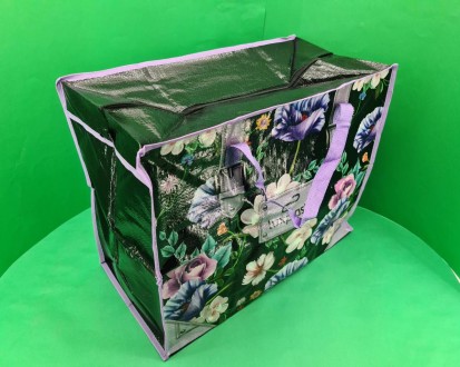 Сумка хозяйственная , полипропиленовая,  с цветным рисунком  №4 Цветы (10 шт). Харьков. фото 1