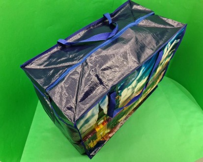 Сумка хозяйственная , полипропиленовая,  с цветным рисунком  №5 Лондон (10 шт). Харьков. фото 1