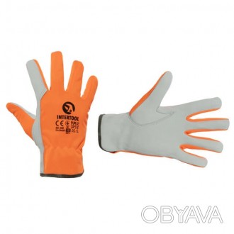 Захисні рукавички INTERTOOL SP-0173 виготовлені з високоякісної козячої шкіри зі. . фото 1