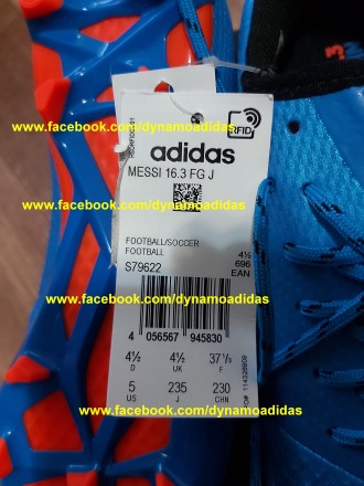 Бутсы Adidas Messi 16.3 FG/AG S79622.
Размер только UK 4/5 (23,5 см стелька).
. . фото 5
